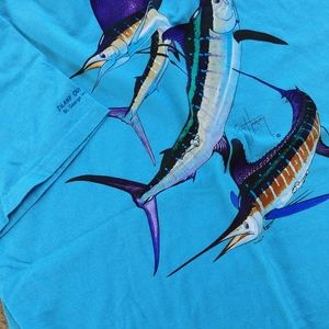 Guy Harvey Fishing single pocket T shirt